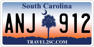 SC license plate ANJ912