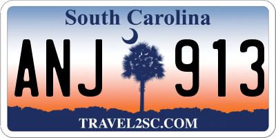 SC license plate ANJ913