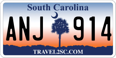 SC license plate ANJ914