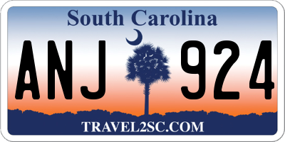SC license plate ANJ924