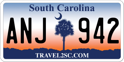 SC license plate ANJ942