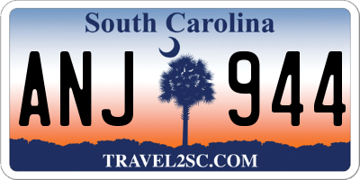 SC license plate ANJ944