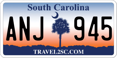 SC license plate ANJ945