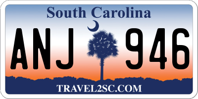 SC license plate ANJ946