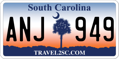 SC license plate ANJ949