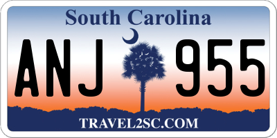 SC license plate ANJ955