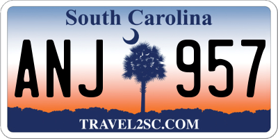 SC license plate ANJ957