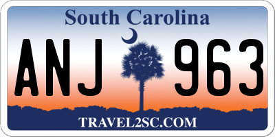 SC license plate ANJ963