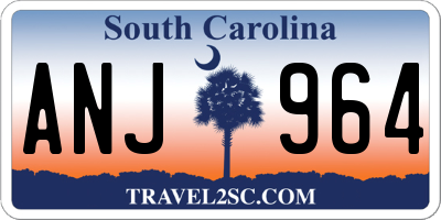 SC license plate ANJ964