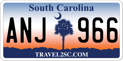 SC license plate ANJ966