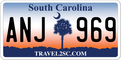 SC license plate ANJ969