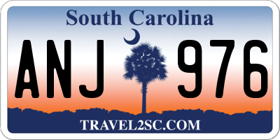 SC license plate ANJ976