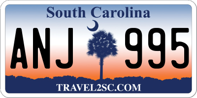 SC license plate ANJ995