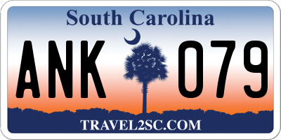 SC license plate ANK079