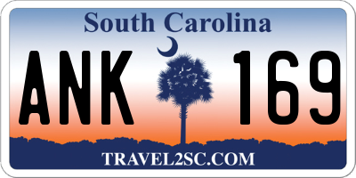 SC license plate ANK169
