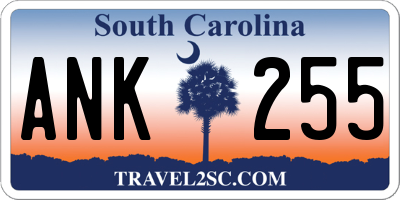 SC license plate ANK255