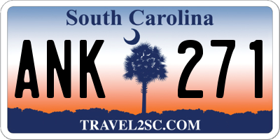 SC license plate ANK271