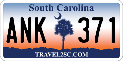 SC license plate ANK371