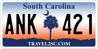 SC license plate ANK421