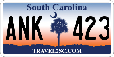 SC license plate ANK423