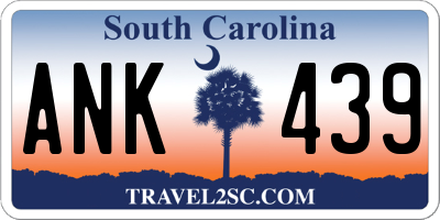 SC license plate ANK439