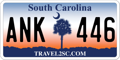 SC license plate ANK446