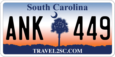 SC license plate ANK449