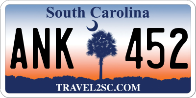 SC license plate ANK452