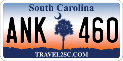 SC license plate ANK460