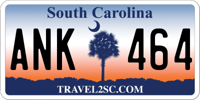 SC license plate ANK464