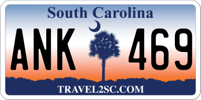 SC license plate ANK469