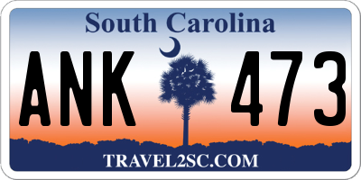 SC license plate ANK473