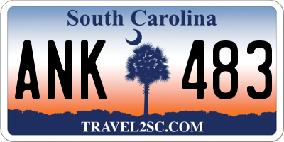 SC license plate ANK483