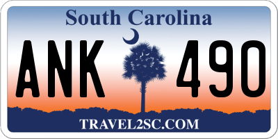 SC license plate ANK490