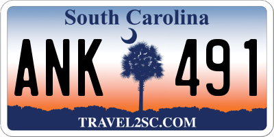 SC license plate ANK491