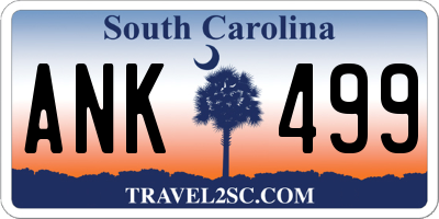 SC license plate ANK499