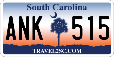 SC license plate ANK515