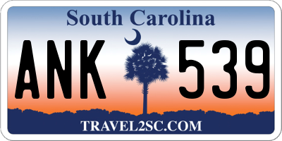 SC license plate ANK539