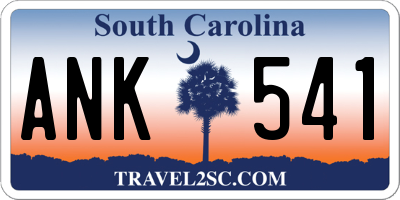 SC license plate ANK541