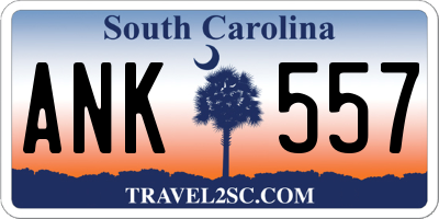 SC license plate ANK557