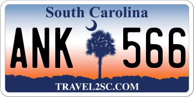 SC license plate ANK566