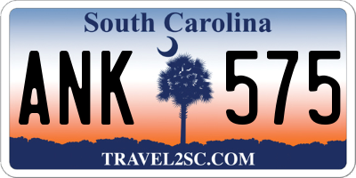 SC license plate ANK575