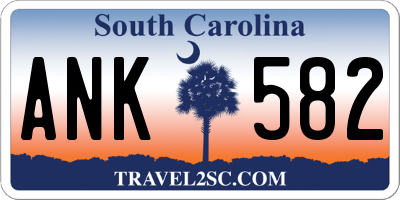 SC license plate ANK582