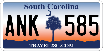 SC license plate ANK585