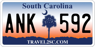 SC license plate ANK592