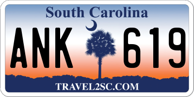 SC license plate ANK619