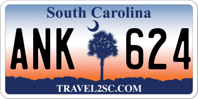 SC license plate ANK624