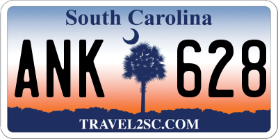 SC license plate ANK628