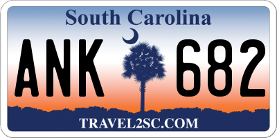 SC license plate ANK682