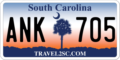 SC license plate ANK705